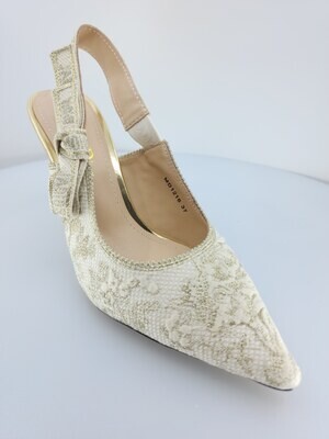 J'Adior Slingback Pump White