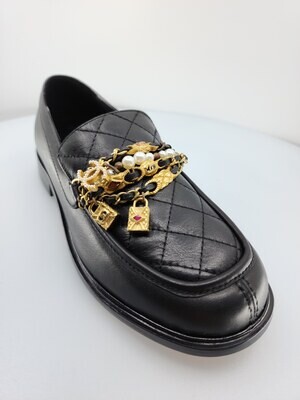 Chain Loafers black