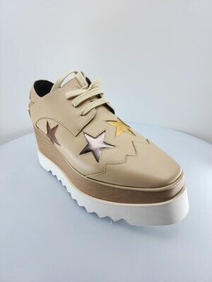 Platform Sneaker Beige Stars
