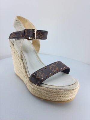 Monogram Espadrille Beige