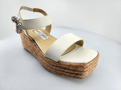 White platform sandal
