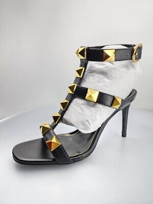 Roman sandal Heel Black