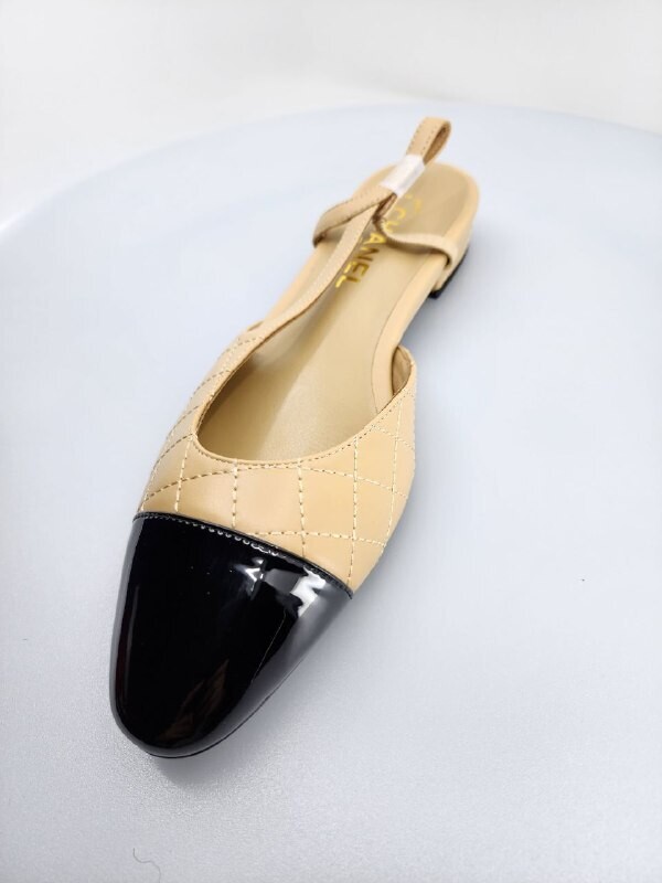 SLINGBACK flats beige