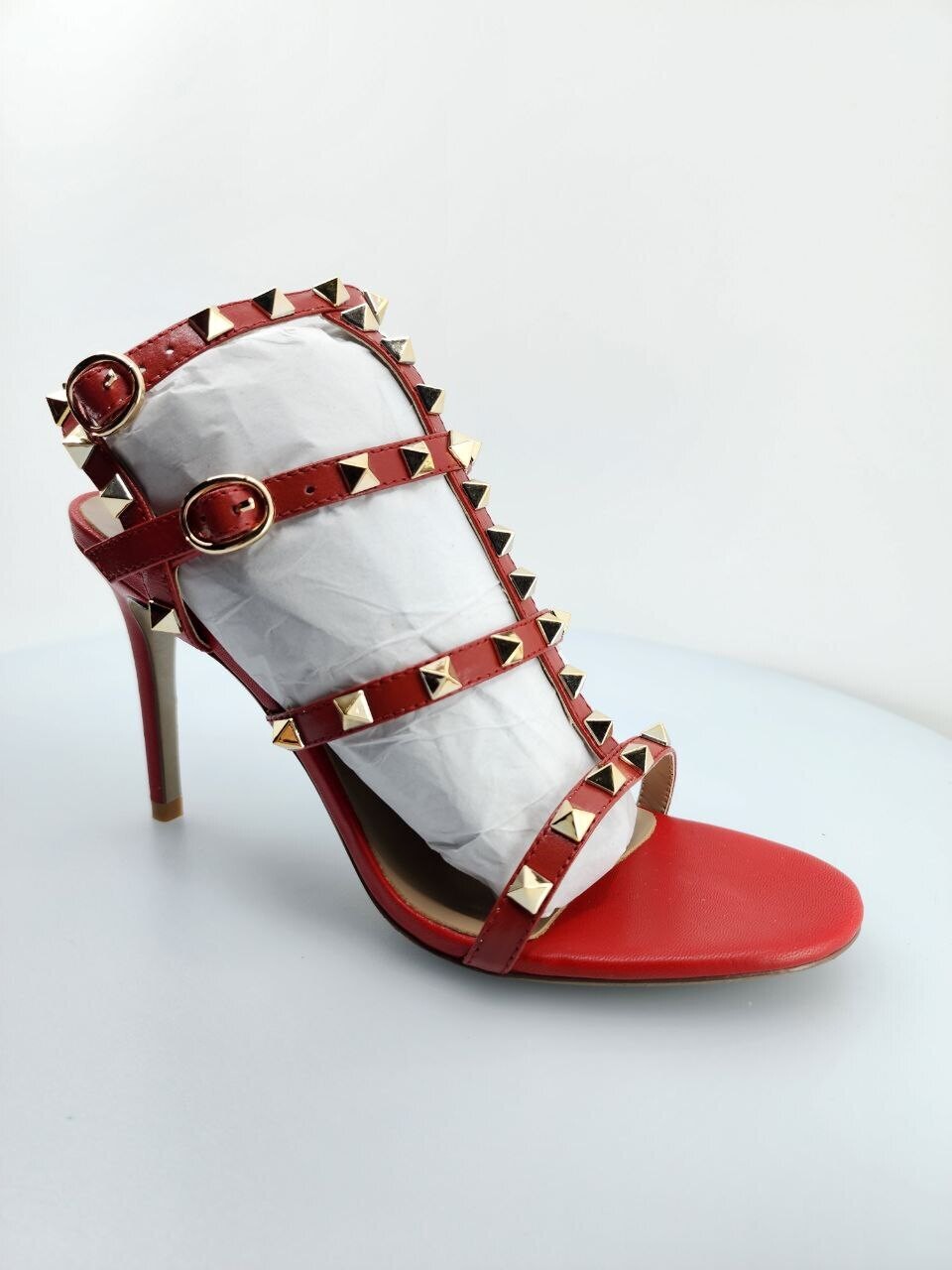 Rockstud Sandal Red