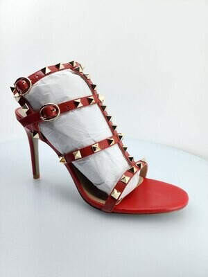 Rockstud Sandal Red