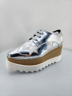 Silver sneaker Platform