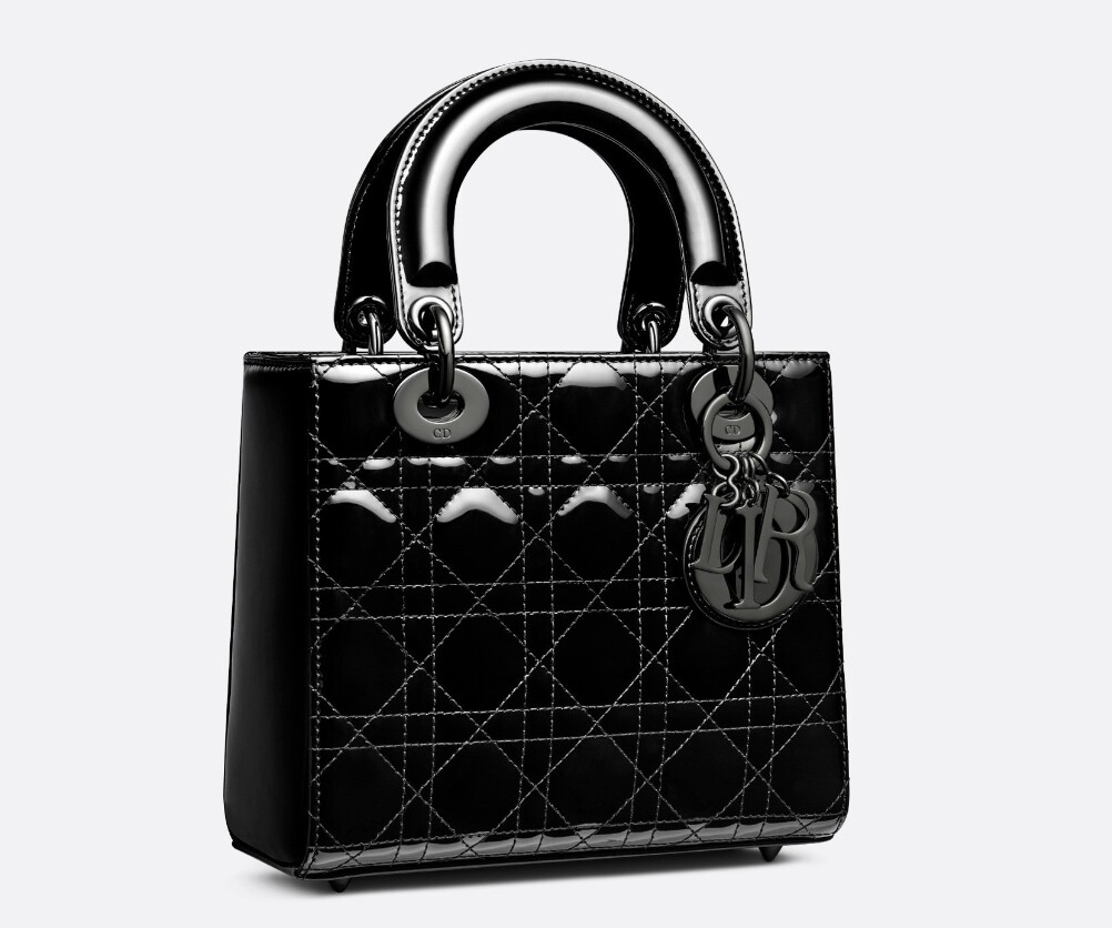 Lady Dior Charol small bag black