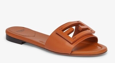 Brown F sandals