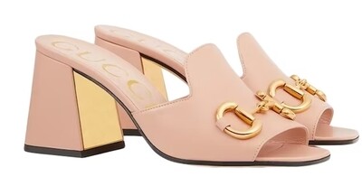 Horsbit heel 75mm Baby pink