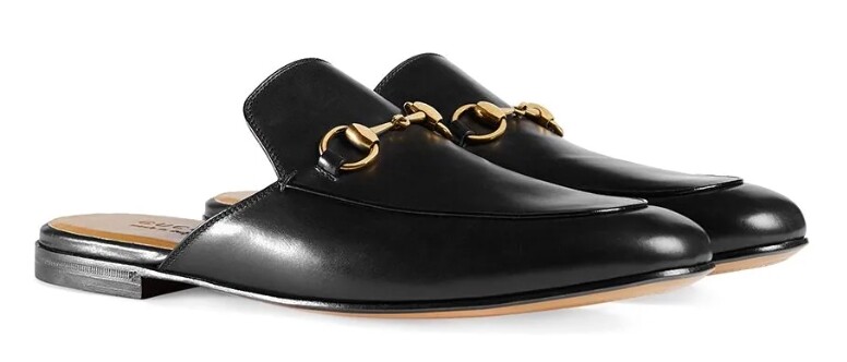 Princetown Leather Mule Black