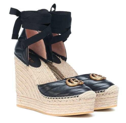 Wedge Espadrille Black