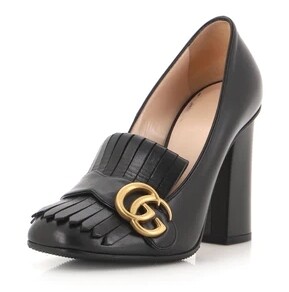 G logo marmont heel black