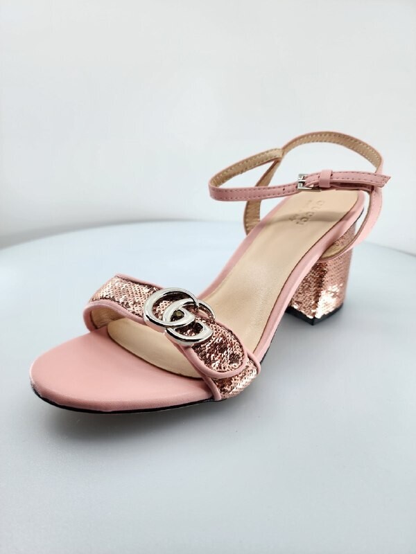 G Logo Sandal pink glitter
