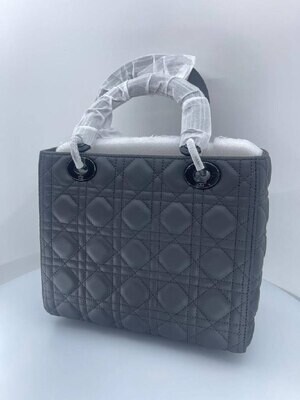 Lady dior bag black matte Medium