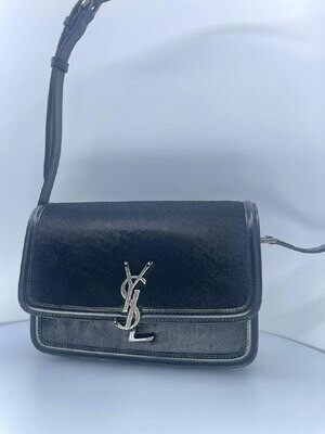 YSL shoulder bag silver and black