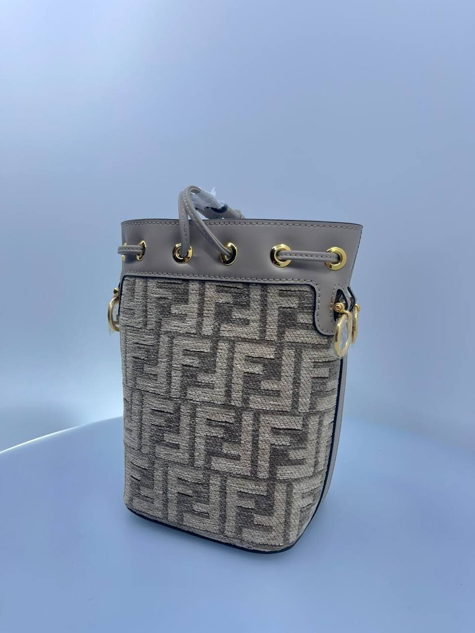 Fendi logo beige bag