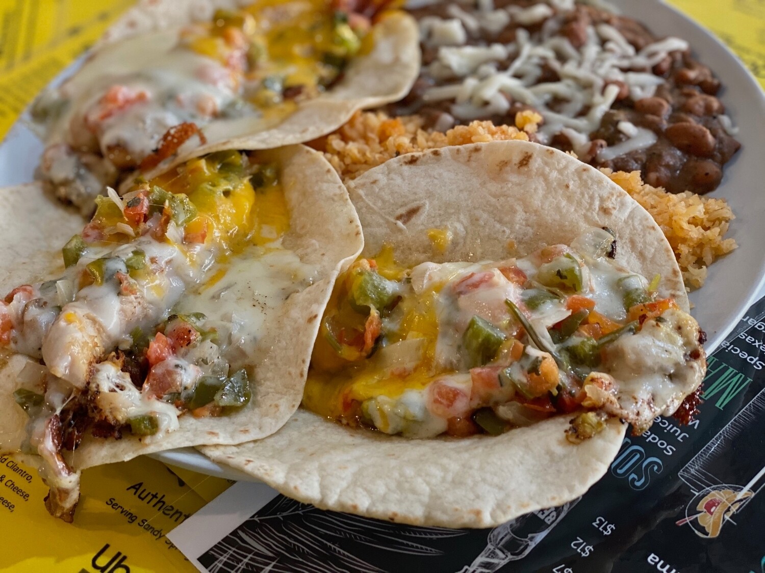 3 Specialty Tacos - Chorizo (Sausage)