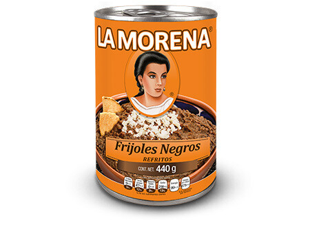 LA MORENA REFRIED BLACK BEANS 440G