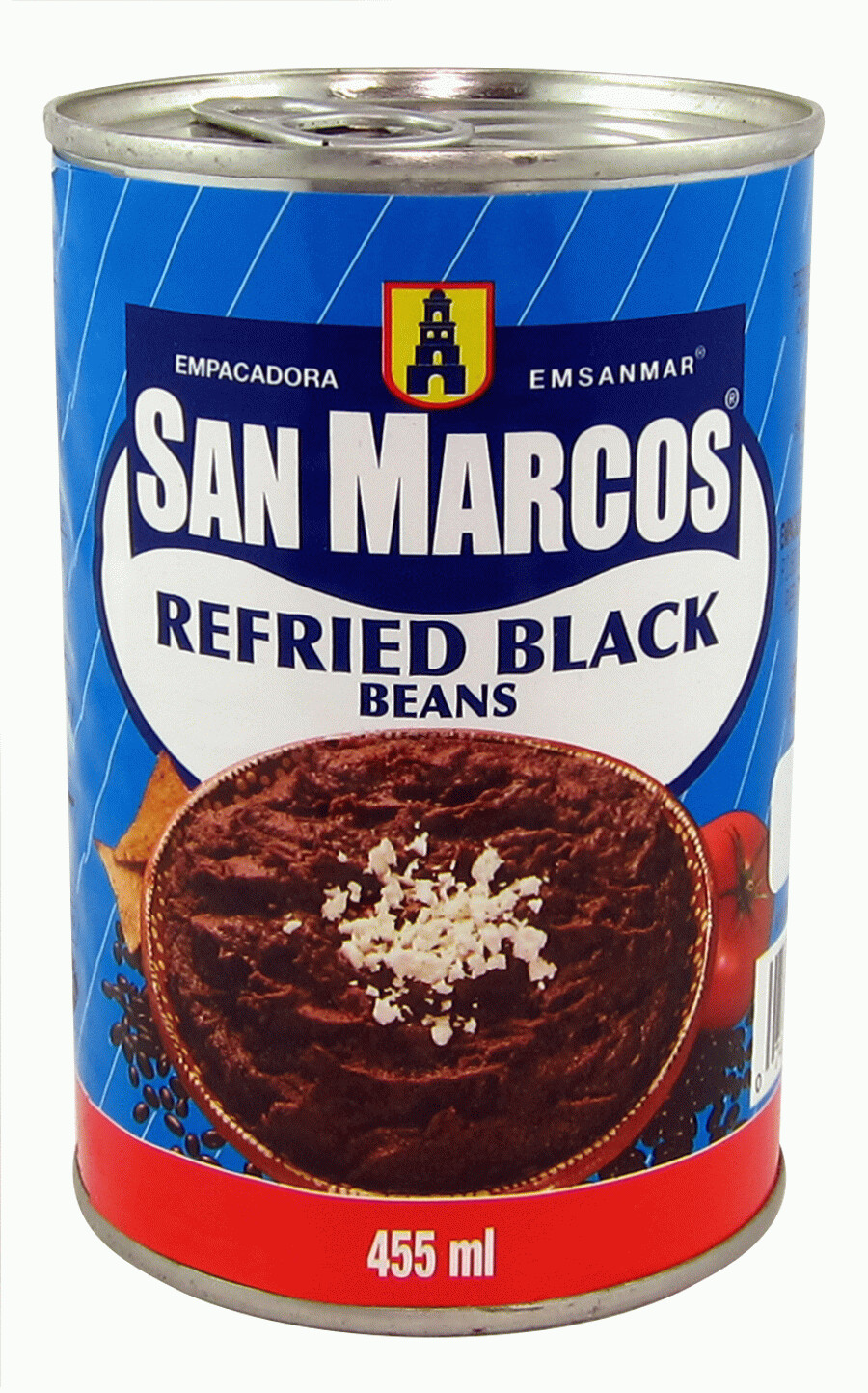 SAN MARCOS REFRIED BLACK BEANS 455ML