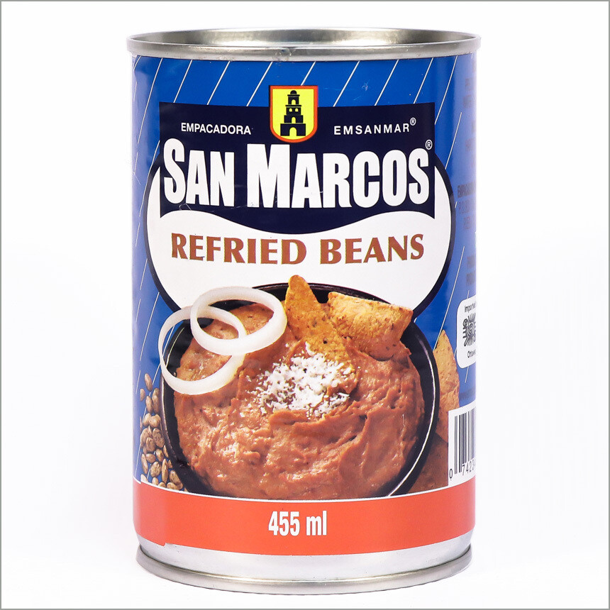SAN MARCOS REFRIED PINTO BEANS 455ml