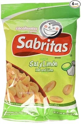 SABRITAS PEANUT SAL LIMON 200G