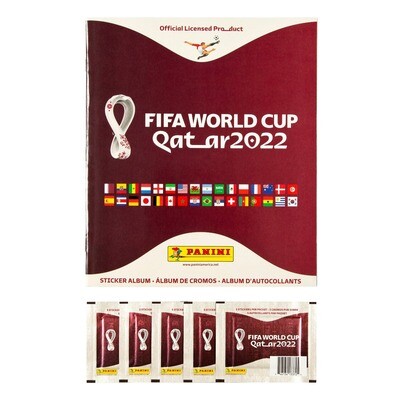 PANINI FIFA WORLD CUP QATAR 2022 OFFICIAL STICKER COLLECTION - 10 STICKER PACK COMBO
