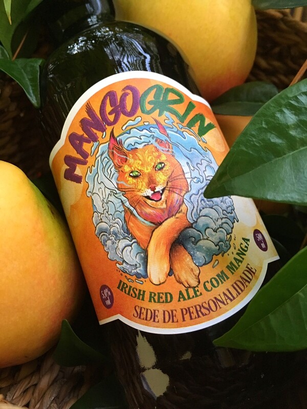 Mango Grin, Irish Red Ale com manga