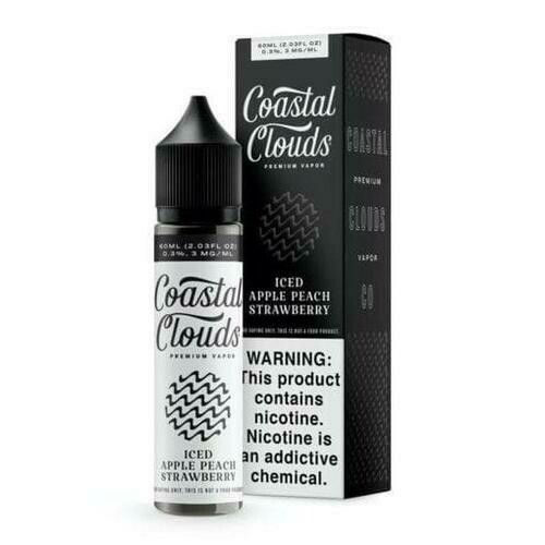 Coastal Clouds ICED Apple Peach Strawberry 60ml 