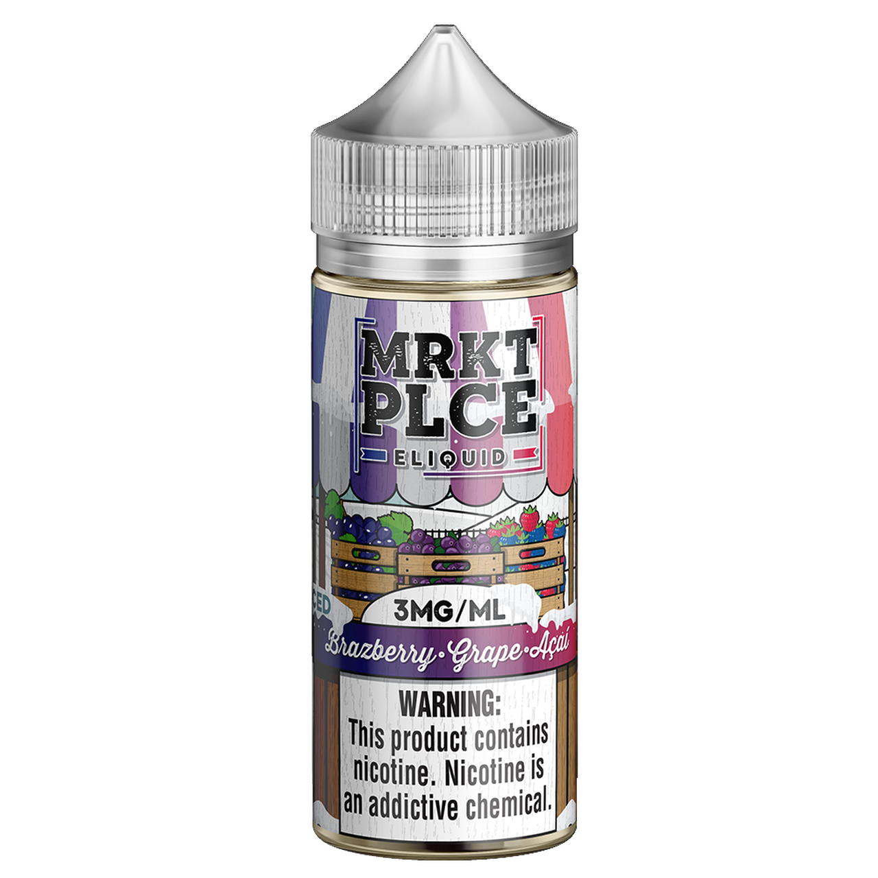 MRKT PLCE ICED Brazberry Grape Açai 100ml