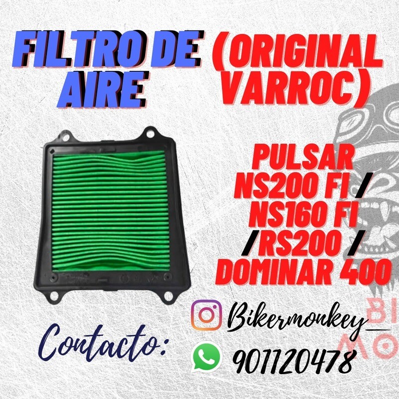 Filtro de Aire - Ns200 Fi / Rs200 / Ns160 / Dominar 400