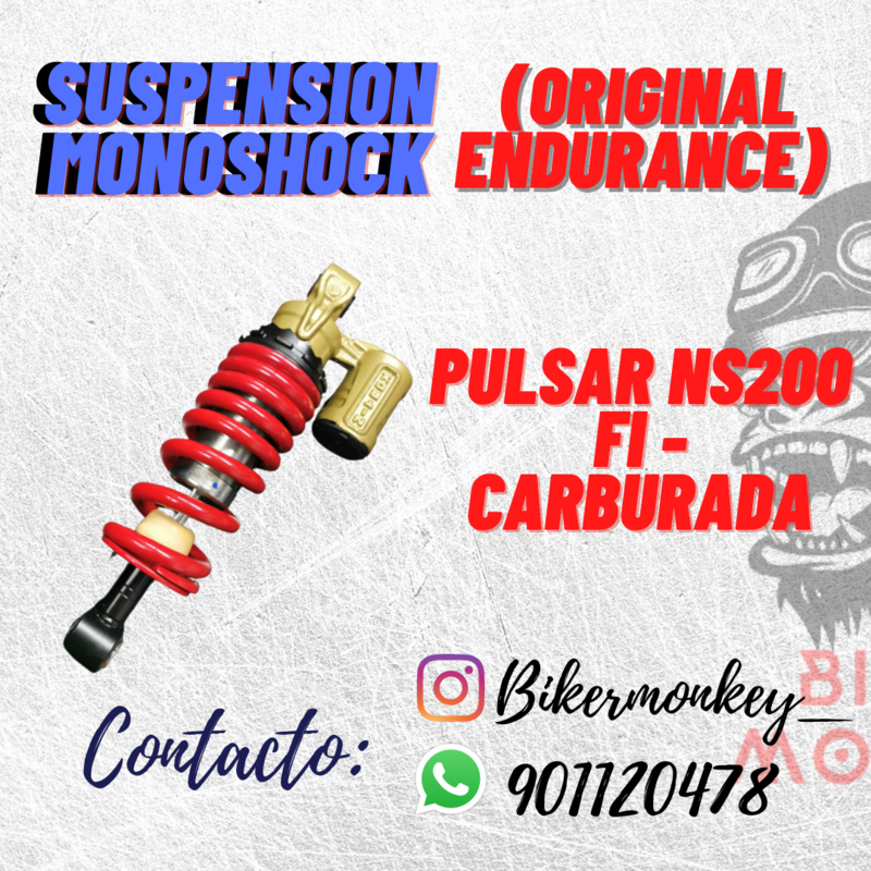 Monoshock Pulsar NS200 FI - Carburada (ENDURANCE)
