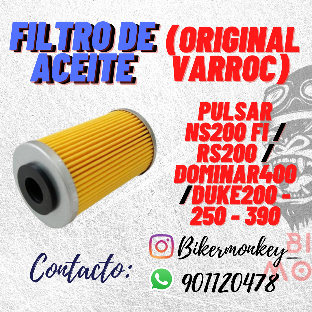 Filtro de Aceite Pulsar NS200 FI - NS160 - RS200 - DUKE 200/250/390