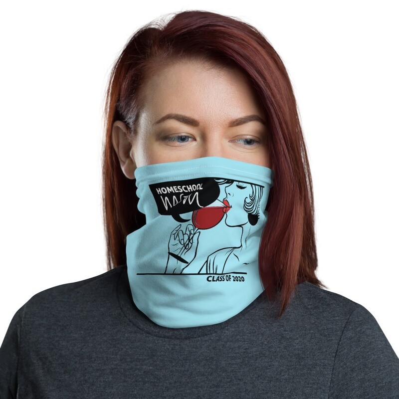 Homeschool MOM Fashionista Neck Gaiter Blue