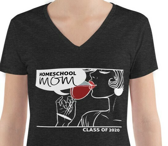 Homeschool MOM Fashionista V-neck
