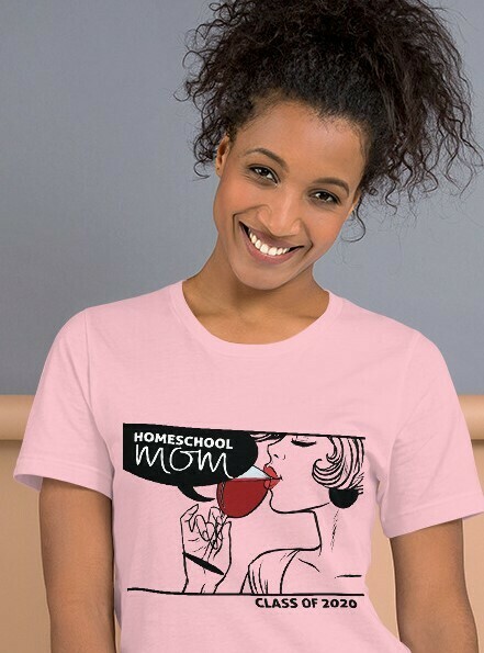 Homeschool MOM Fashionista Pink T-Shirt