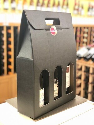 Black 3-Bottle Gift Box