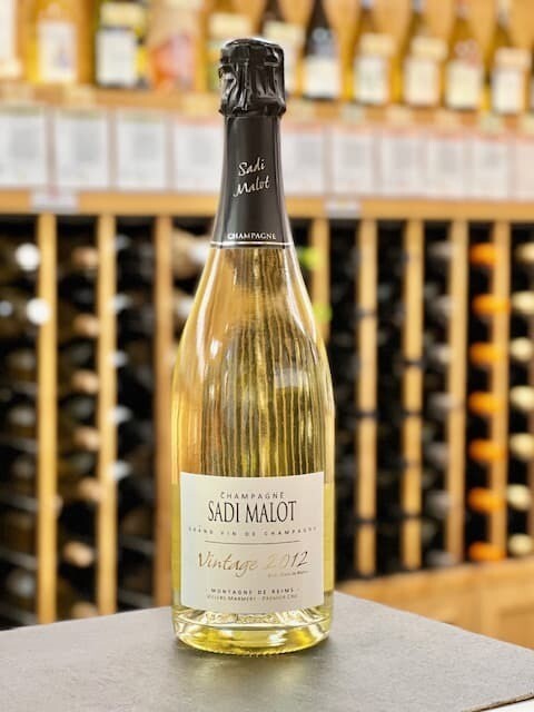Vintage Champagne Brut Sadi Malot 2012, Blanc de Blancs SUSTAINABLE