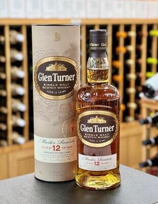 Glen Turner 12 Year Aged Single Malt Scotch, Master Reserve, Matured in Oak Casks