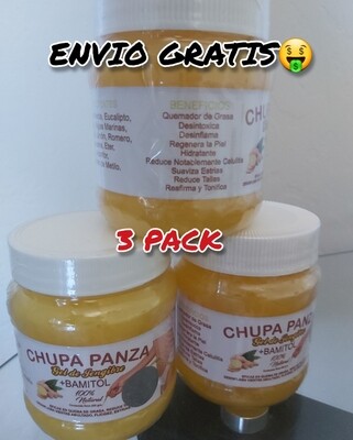 Chupa panza gel reductora 3 pack toning gel