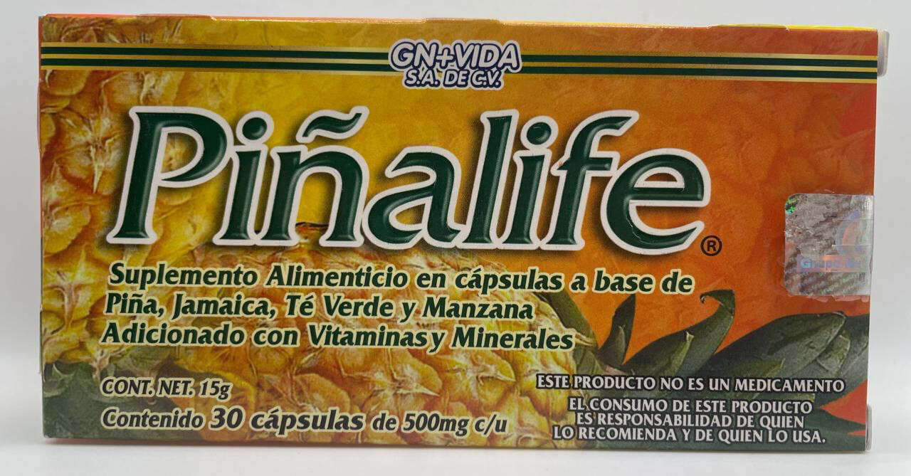 Piñalife 30 capsulas gn vida month supply Dietery supplement