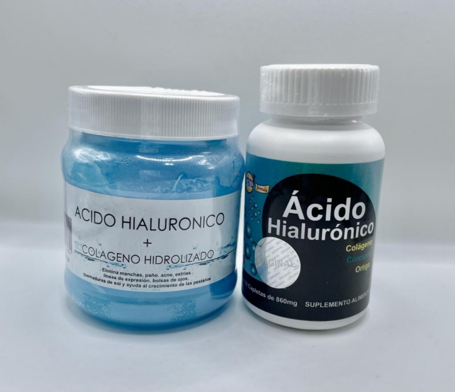 Acido hialuronico hidratante con colageno hidrolizado mas 30 caps acido hialurónico
