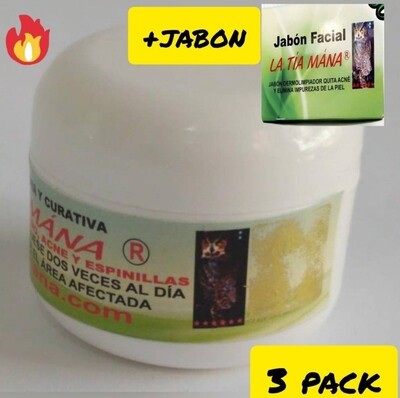 Crema la Tia mana 3 cremas mas jabon 