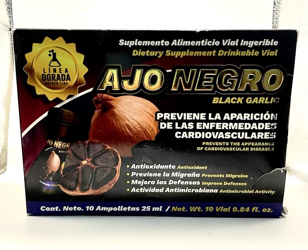 Ajo negro ampolletas 10