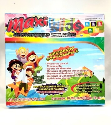 Multivitaminico para niños kids ampolletas 10ct