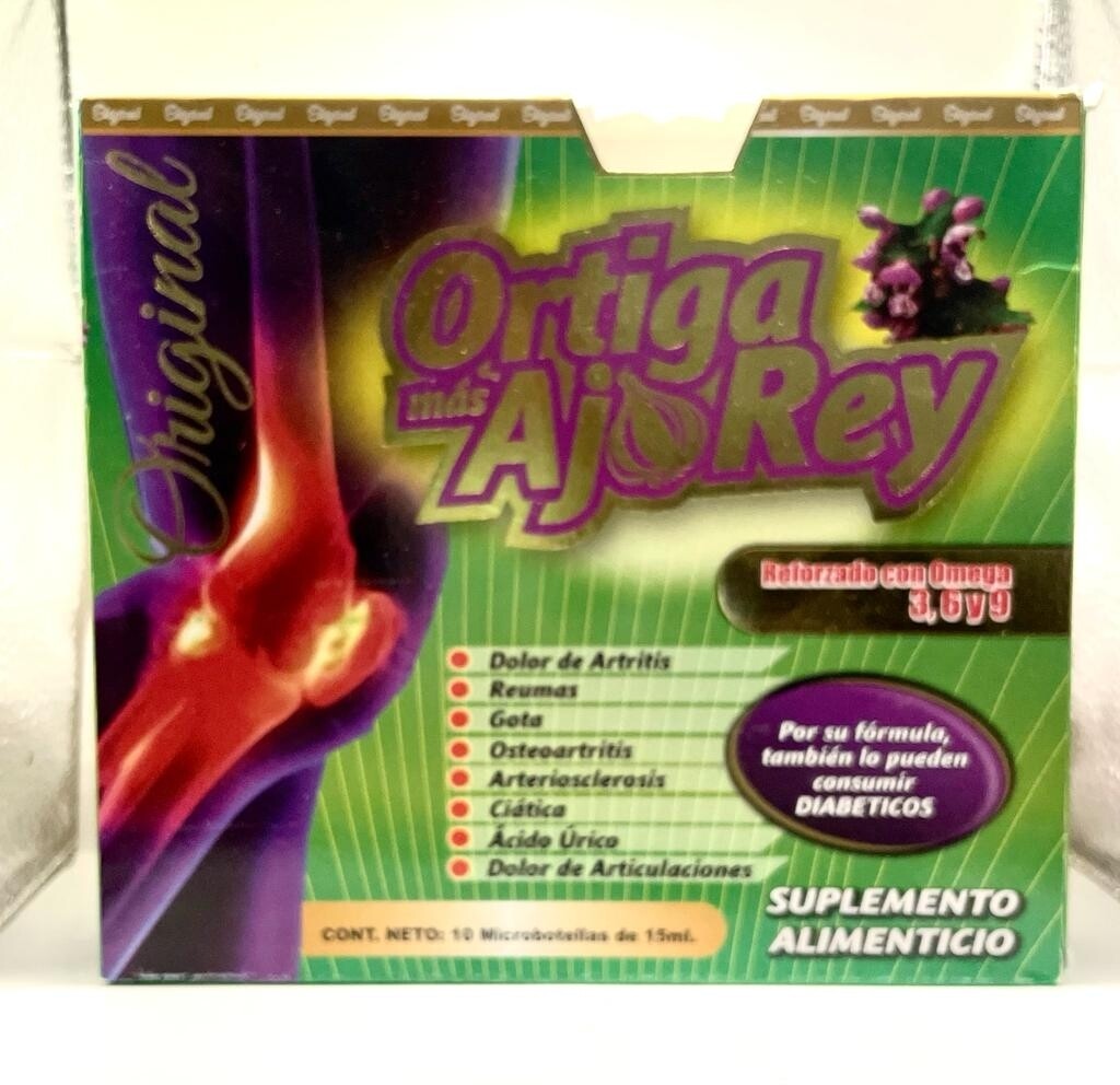 Ortiga ajo rey ampolletas 10ct