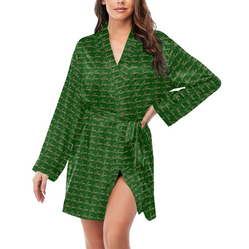 Signature Alona Leoine Satin Robe