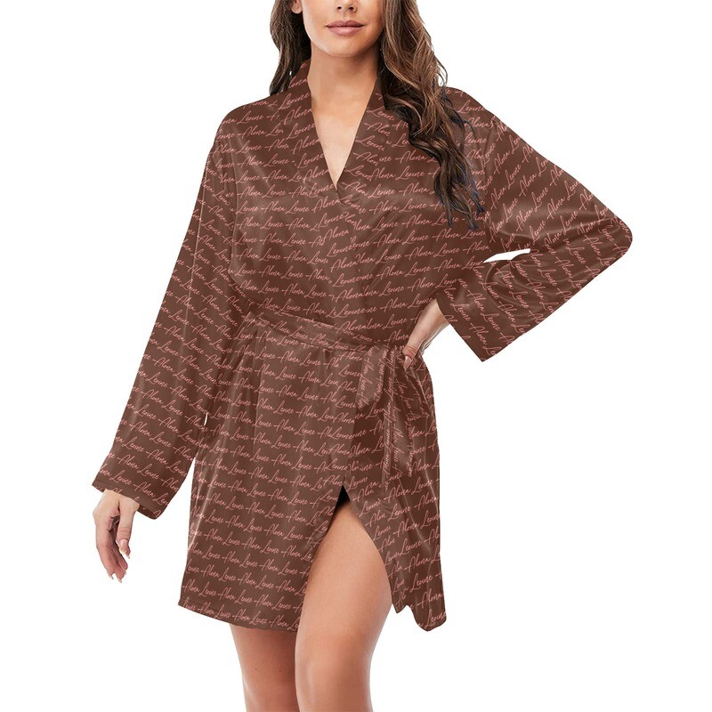 Signature Alona Leoine Satin Robe