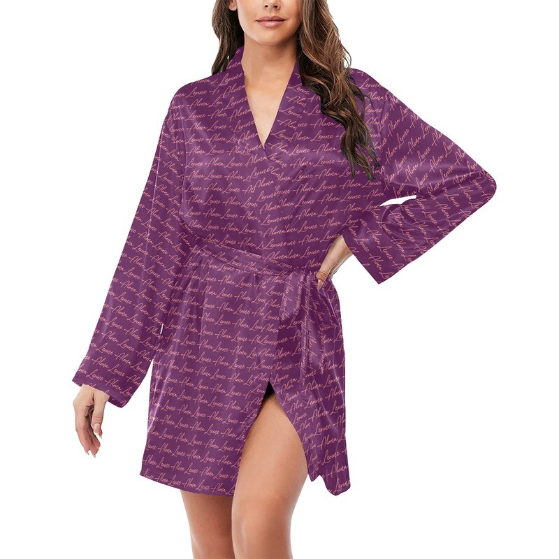 Signature Alona Leoine Satin Robe