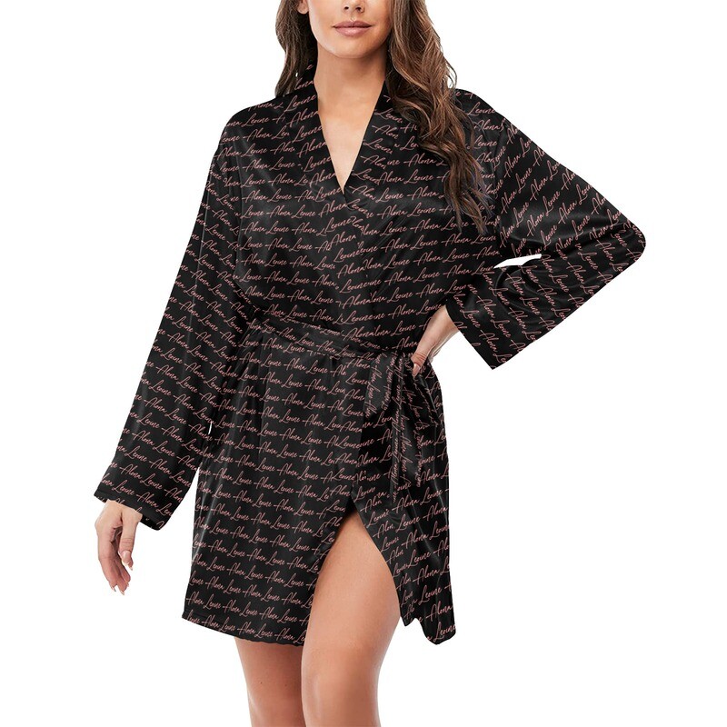 Signature Alona Leoine Satin Robe