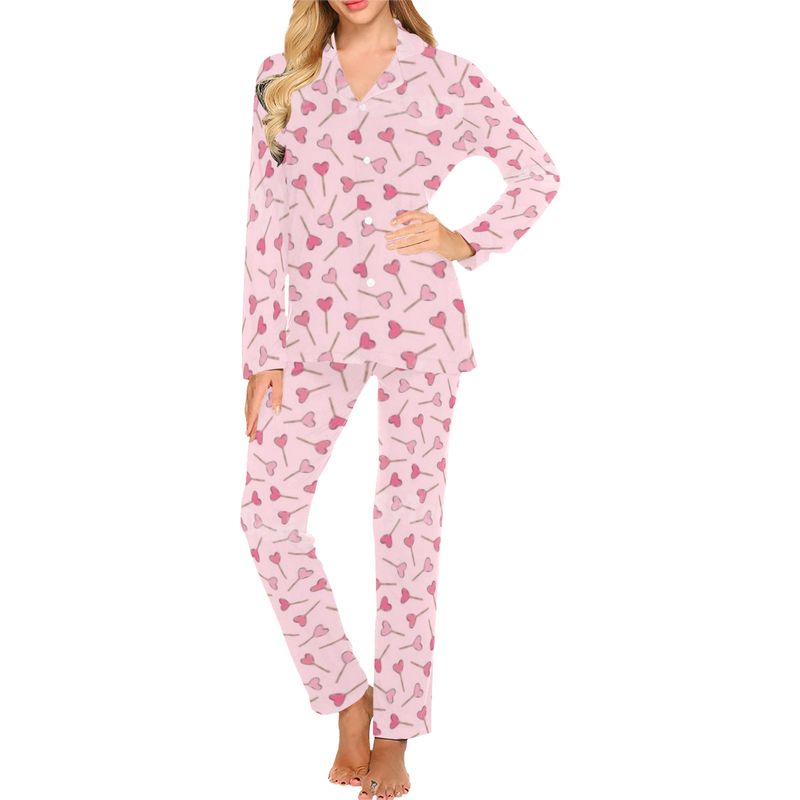 Lollipop Hearts Long Pajama Set